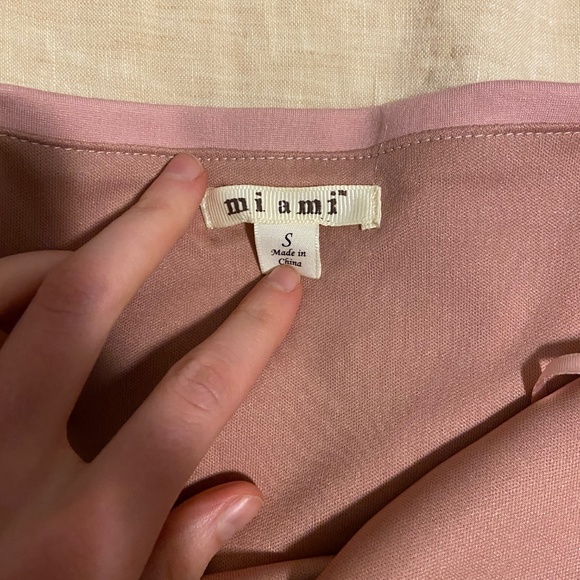 miami | Burnt rose off-the shoulder dress | size S - Picture 3 of 6